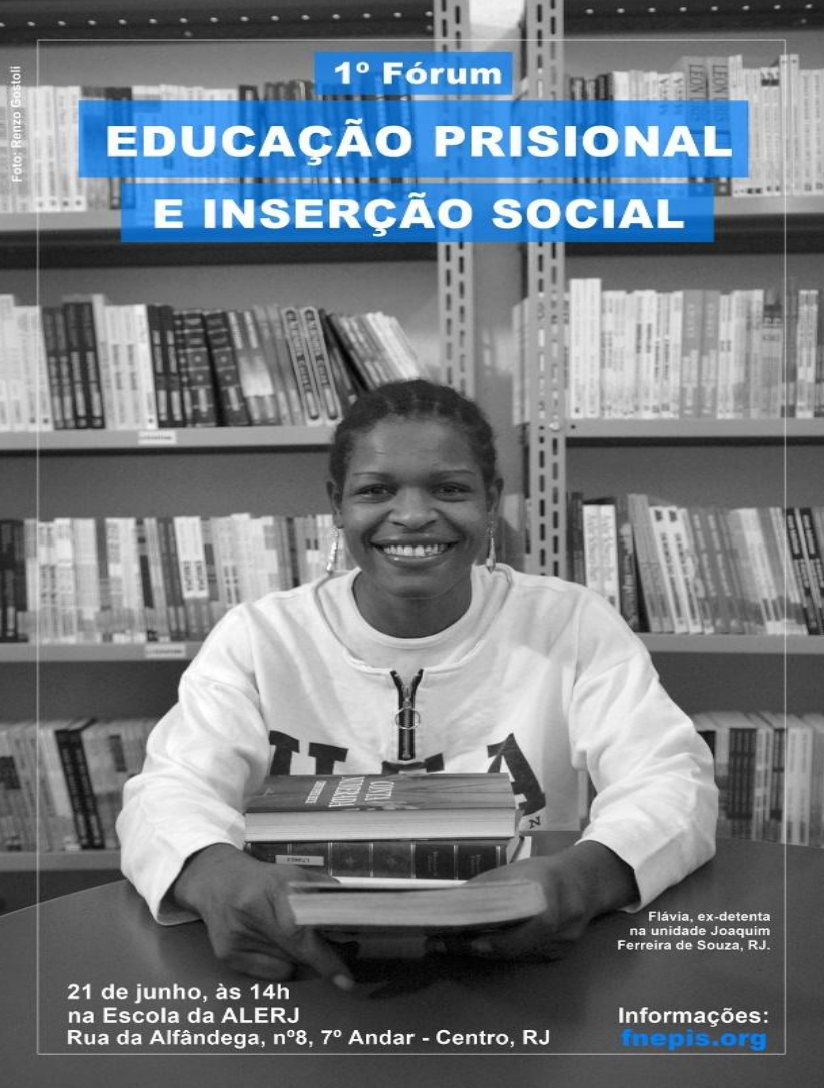 Cartaz do I Fórum Nacional de Educação Prisional e Inserção Social